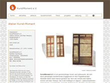 Tablet Screenshot of kunst-moment.de